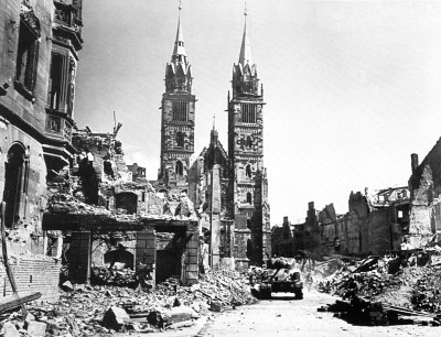 Berlin was reduced to rubble by 1945.