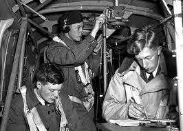 Trainees learn how to operate a heavy bomber in Canada.