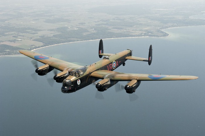 Only 2 Lancasters remain flying in the world today: Hamilton, Ontario is home to one of them (the other is in London, England).